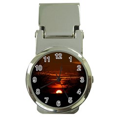 Sunset Sun Fireball Setting Sun Money Clip Watches by Simbadda