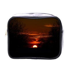 Sunset Sun Fireball Setting Sun Mini Toiletries Bags by Simbadda