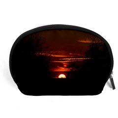 Sunset Sun Fireball Setting Sun Accessory Pouches (large)  by Simbadda