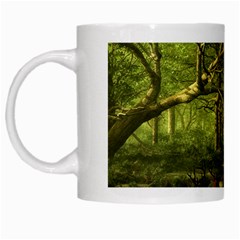 Red Deer Deer Roe Deer Antler White Mugs by Simbadda