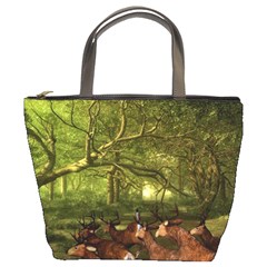 Red Deer Deer Roe Deer Antler Bucket Bags by Simbadda