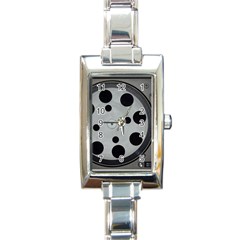 Turntable Record System Tones Rectangle Italian Charm Watch by Simbadda