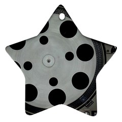 Turntable Record System Tones Ornament (star) by Simbadda