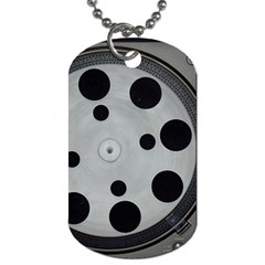 Turntable Record System Tones Dog Tag (one Side) by Simbadda