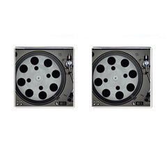 Turntable Record System Tones Cufflinks (square) by Simbadda