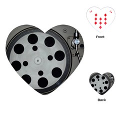 Turntable Record System Tones Playing Cards (heart)  by Simbadda