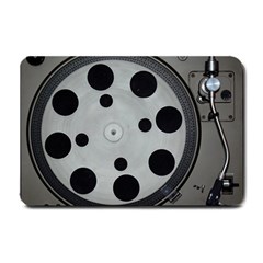 Turntable Record System Tones Small Doormat  by Simbadda