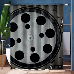 Turntable Record System Tones Shower Curtain 60  X 72  (medium)  by Simbadda