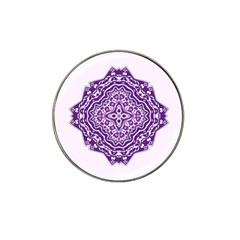 Mandala Purple Mandalas Balance Hat Clip Ball Marker (10 Pack) by Simbadda