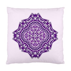 Mandala Purple Mandalas Balance Standard Cushion Case (one Side) by Simbadda