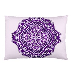 Mandala Purple Mandalas Balance Pillow Case by Simbadda