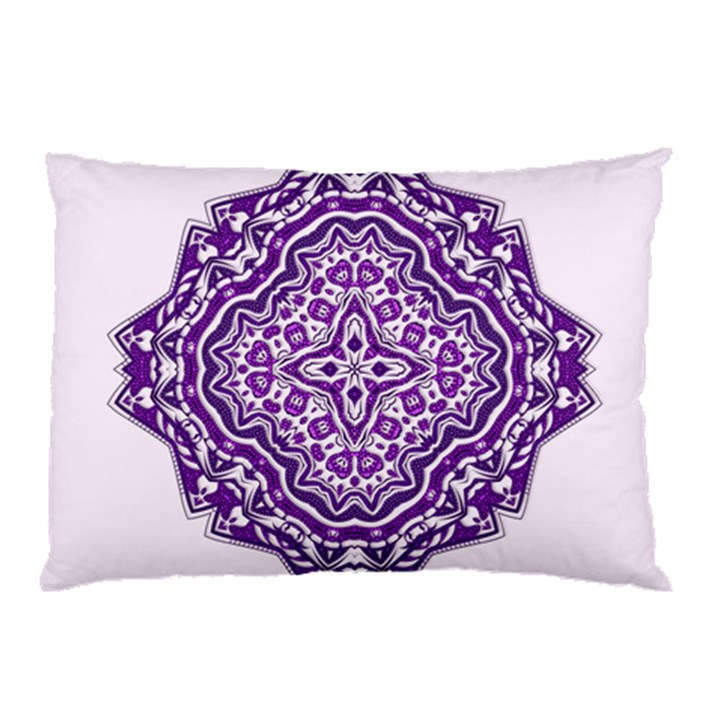 Mandala Purple Mandalas Balance Pillow Case