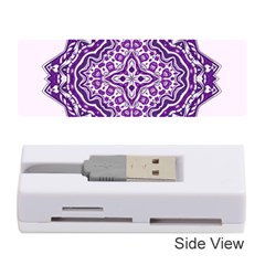 Mandala Purple Mandalas Balance Memory Card Reader (stick)  by Simbadda