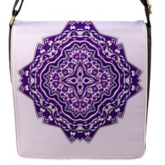 Mandala Purple Mandalas Balance Flap Messenger Bag (s)