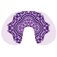 Mandala Purple Mandalas Balance Travel Neck Pillows by Simbadda