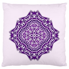 Mandala Purple Mandalas Balance Standard Flano Cushion Case (one Side) by Simbadda