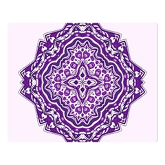 Mandala Purple Mandalas Balance Double Sided Flano Blanket (large)  by Simbadda