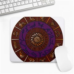 Zodiak Zodiac Sign Metallizer Art Large Mousepads by Simbadda