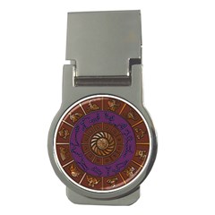 Zodiak Zodiac Sign Metallizer Art Money Clips (round)  by Simbadda