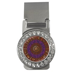 Zodiak Zodiac Sign Metallizer Art Money Clips (cz)  by Simbadda