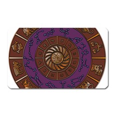 Zodiak Zodiac Sign Metallizer Art Magnet (rectangular) by Simbadda