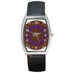 Zodiak Zodiac Sign Metallizer Art Barrel Style Metal Watch by Simbadda