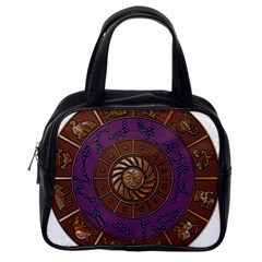 Zodiak Zodiac Sign Metallizer Art Classic Handbags (one Side) by Simbadda