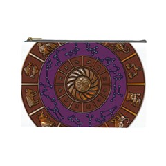 Zodiak Zodiac Sign Metallizer Art Cosmetic Bag (large)  by Simbadda