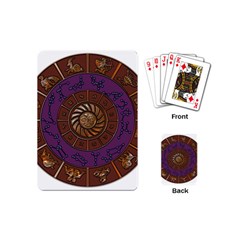 Zodiak Zodiac Sign Metallizer Art Playing Cards (mini) 