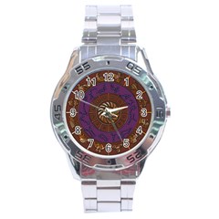 Zodiak Zodiac Sign Metallizer Art Stainless Steel Analogue Watch by Simbadda