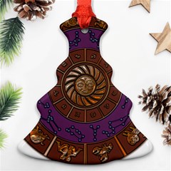 Zodiak Zodiac Sign Metallizer Art Ornament (christmas Tree)  by Simbadda