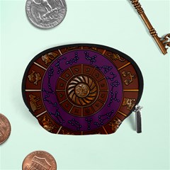 Zodiak Zodiac Sign Metallizer Art Accessory Pouches (small)  by Simbadda