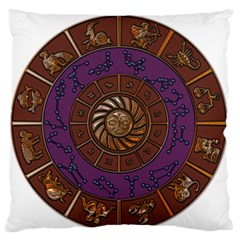 Zodiak Zodiac Sign Metallizer Art Standard Flano Cushion Case (one Side) by Simbadda