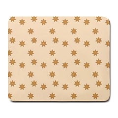 Pattern Gingerbread Star Large Mousepads by Simbadda