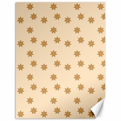 Pattern Gingerbread Star Canvas 12  X 16   by Simbadda