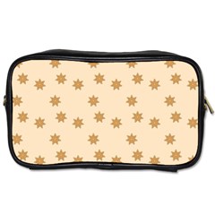 Pattern Gingerbread Star Toiletries Bags 2-side by Simbadda