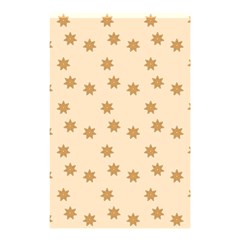 Pattern Gingerbread Star Shower Curtain 48  X 72  (small)  by Simbadda