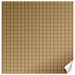 Pattern Background Brown Lines Canvas 16  X 16   by Simbadda