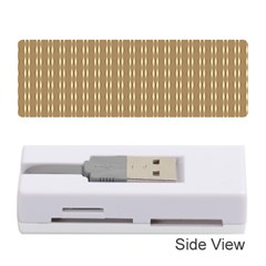 Pattern Background Brown Lines Memory Card Reader (stick)  by Simbadda