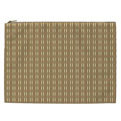 Pattern Background Brown Lines Cosmetic Bag (xxl)  by Simbadda