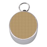 Pattern Background Brown Lines Mini Silver Compasses Front