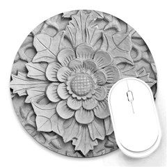 Pattern Motif Decor Round Mousepads