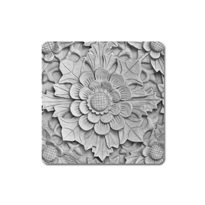 Pattern Motif Decor Square Magnet