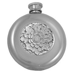 Pattern Motif Decor Round Hip Flask (5 Oz) by Simbadda