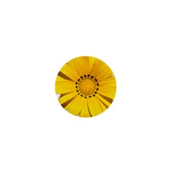 Transparent Flower Summer Yellow 1  Mini Buttons by Simbadda