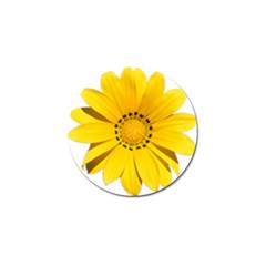 Transparent Flower Summer Yellow Golf Ball Marker by Simbadda