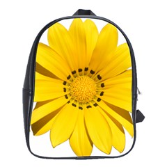 Transparent Flower Summer Yellow School Bags(large)  by Simbadda