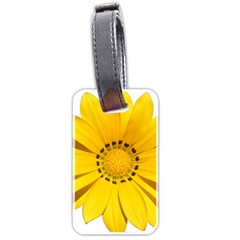 Transparent Flower Summer Yellow Luggage Tags (two Sides) by Simbadda