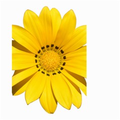 Transparent Flower Summer Yellow Small Garden Flag (two Sides) by Simbadda