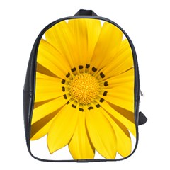 Transparent Flower Summer Yellow School Bags (xl)  by Simbadda